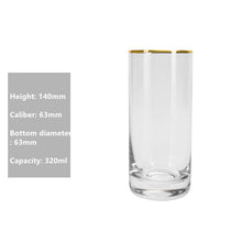 将图片加载到图库查看器，Glass cup household cup milk cup simple cup large capacity water cup
