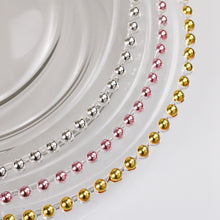 将图片加载到图库查看器，Golden Fruit Beads Home Creative Glass Plate
