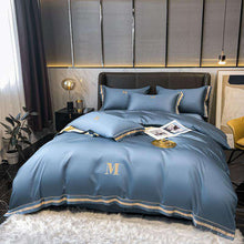 Cargar imagen en el visor de la galería, High-end 120’S long-staple cotton embroidery four-piece bedding
