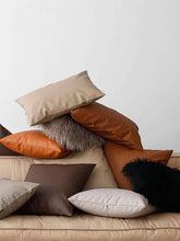 Cargar imagen en el visor de la galería, CALFSKIN LEATHER LIGHT LUXURY PILLOWCASE CUSHIONS
