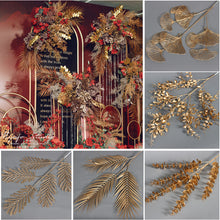 Carregar imagem no visualizador da galeria, Golden wedding simulation flowers Wedding home flower arrangement
