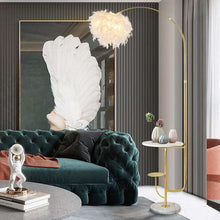 Cargar imagen en el visor de la galería, Modern living /bedroom wireless feather floor lamp
