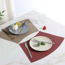 Cargar imagen en el visor de la galería, Pvc fan-shaped dining table mat curved heat insulation pad
