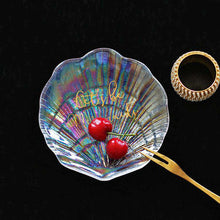 将图片加载到图库查看器，Shell glass storage creative mini ornaments multi-function palette plate
