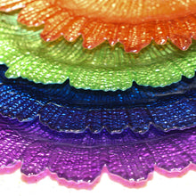 Cargar imagen en el visor de la galería, Glass Sunflower Irregular Dinner Fruit Plate Decoration Plate
