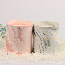 将图片加载到图库查看器，Exquisite Marbled Ceramic Cup Aromatherapy Candle
