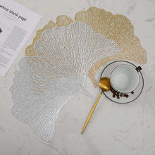 将图片加载到图库查看器，Ginkgo biloba hollow bronzing non-slip PVC table mat
