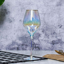 将图片加载到图库查看器，Ins goblet rainbow cup colorful crystal champagne wine glass
