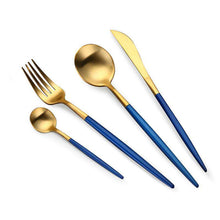 将图片加载到图库查看器，Stainless Steel 304 Portuguese Cutlery Four-piece suit Steak Knife Fork Spoon
