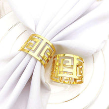 Carregar imagem no visualizador da galeria, Dining table metal napkin ring buckle ring
