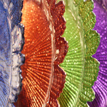 Cargar imagen en el visor de la galería, Glass Sunflower Irregular Dinner Fruit Plate Decoration Plate
