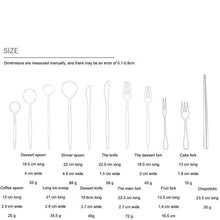 将图片加载到图库查看器，Stainless Steel 304 Portuguese Cutlery Four-piece suit Steak Knife Fork Spoon
