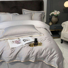 Charger l&#39;image dans la galerie, Luxury 80&#39;s long-staple satin cotton four-piece bedding
