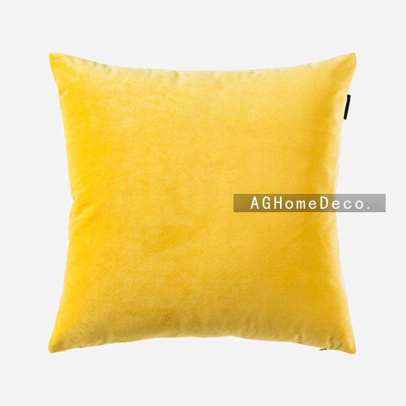 Velvet simple pure color pillow cushion pillowcase