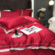 Charger l&#39;image dans la galerie, Luxury 80&#39;s long-staple satin cotton four-piece bedding
