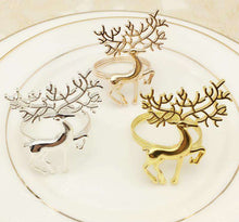 Carregar imagem no visualizador da galeria, Golden Christmas Napkin Ring / Towel Ring /Cloth Ring
