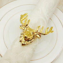 Cargar imagen en el visor de la galería, Fantastic Christmas deer head buckle napkin ring
