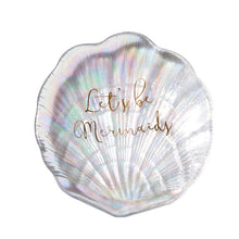 Charger l&#39;image dans la galerie, Shell glass storage creative mini ornaments multi-function palette plate
