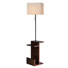 将图片加载到图库查看器，Nordic Modern living room storage wooden floor lamp
