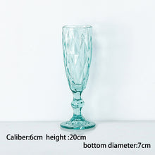 Charger l&#39;image dans la galerie, Diamond Color Champagne Beer Cocktail Glass Wine Glass Goblet Juice Glass
