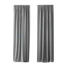 Carregar imagem no visualizador da galeria, Light Luxury Velvet Curtain Light Gray Series
