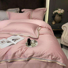 Carregar imagem no visualizador da galeria, Luxury 80&#39;s long-staple satin cotton four-piece bedding
