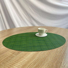 将图片加载到图库查看器，PVC oval placemat American stylish table mat
