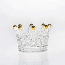 Cargar imagen en el visor de la galería, Creative crystal glass crown ins beauty storage stand
