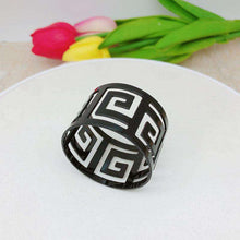 将图片加载到图库查看器，Dining table metal napkin ring buckle ring
