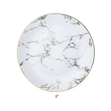 Cargar imagen en el visor de la galería, Marbled creative steak plate with simple ins style
