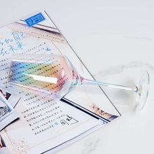 将图片加载到图库查看器，Ins goblet rainbow cup colorful crystal champagne wine glass
