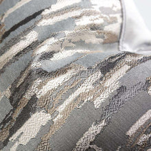 Cargar imagen en el visor de la galería, EMBELLISHED LIVING SILVER HOME DECO PLAID GREY PILLOWCASE
