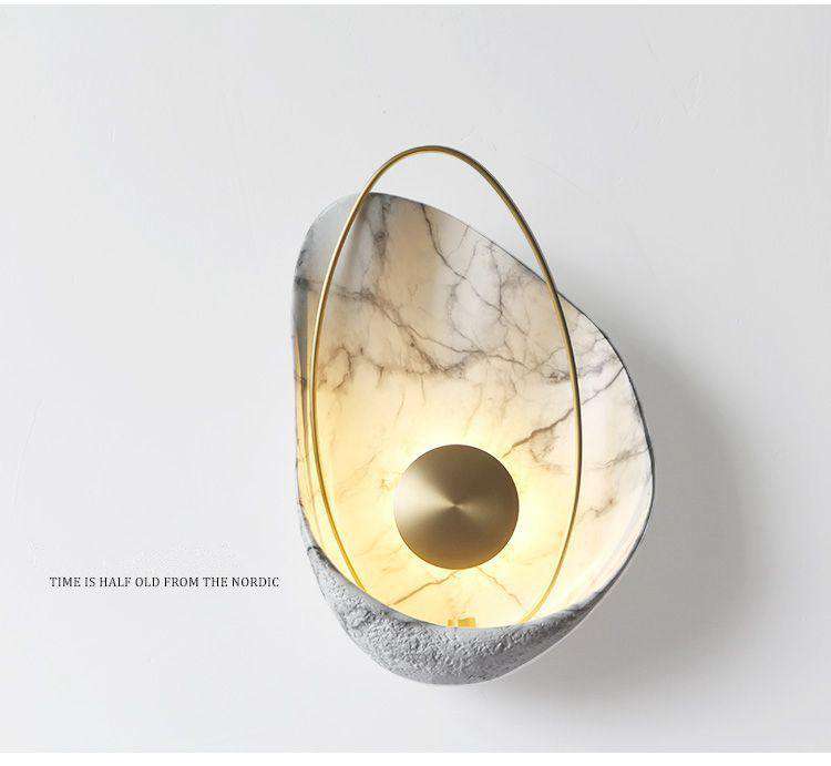 Light luxury creative shell decoration wall lamp