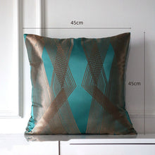 Charger l&#39;image dans la galerie, Dark green satin jacquard pillowcase
