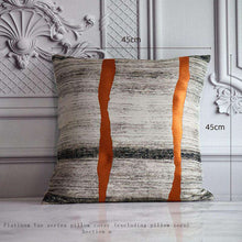 Charger l&#39;image dans la galerie, Light luxury orange jacquard pillow home soft cushion
