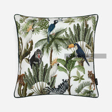 Cargar imagen en el visor de la galería, Jungle beasts tropical animal velvet pillow waist pillowcase
