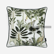 Cargar imagen en el visor de la galería, Jungle beasts tropical animal velvet pillow waist pillowcase
