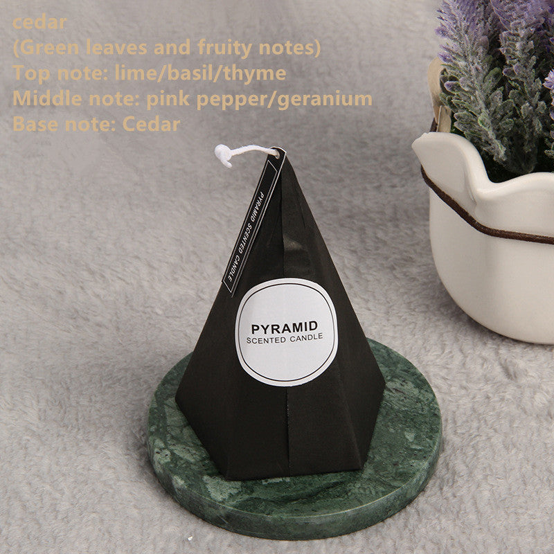 Pentagonal classic ice flower romantic scent candle