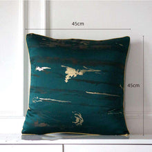 Charger l&#39;image dans la galerie, Dark green satin jacquard pillowcase
