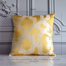 Cargar imagen en el visor de la galería, Light luxury orange jacquard pillow home soft cushion
