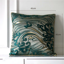 将图片加载到图库查看器，Dark green satin jacquard pillowcase
