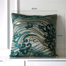 Charger l&#39;image dans la galerie, Dark green satin jacquard pillowcase
