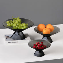 将图片加载到图库查看器，Modern home fruit glass fruit plate decoration ornaments
