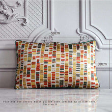 Cargar imagen en el visor de la galería, Light luxury orange jacquard pillow home soft cushion
