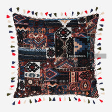 将图片加载到图库查看器，Kilim Ethnic style Moroccan embroidery unique floral pillowcase
