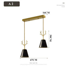 Charger l&#39;image dans la galerie, Modern full-copper lamps creative personality led chandelier
