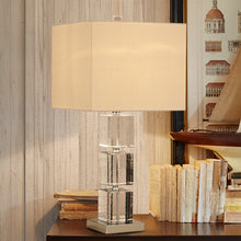 Charger l&#39;image dans la galerie, European style living room bedroom square crystal table lamp
