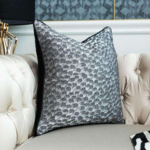 Cargar imagen en el visor de la galería, BLACK WHITE STRIPED NORDIC STYLE LEOPARD PILLOWCASE
