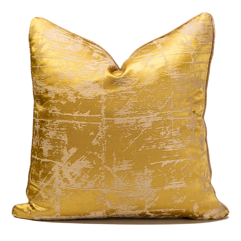 GOLDEN SIMPLE CUSHION PURE BRIGHT COLOR PILLOWCASE