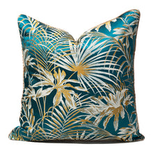 Charger l&#39;image dans la galerie, COLOR MATCHING ORCHID PEACOCK BLUE THROW PILLOWCASE
